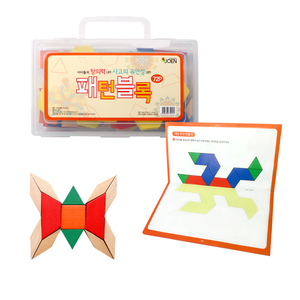 패턴블록72p +워크북<br><font color=blue>1인교구_방과후_돌봄교실</font><br><font color=red> New</font>