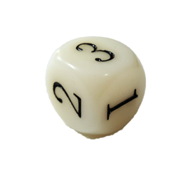 18mm 123 숫자주사위 大 (1개)