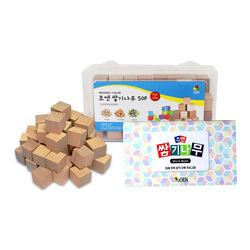 비치목 쌓기나무50P<br><플라스틱케이스+미니북포함><br><font color=blue>1인교구_방과후_돌봄교실</font>